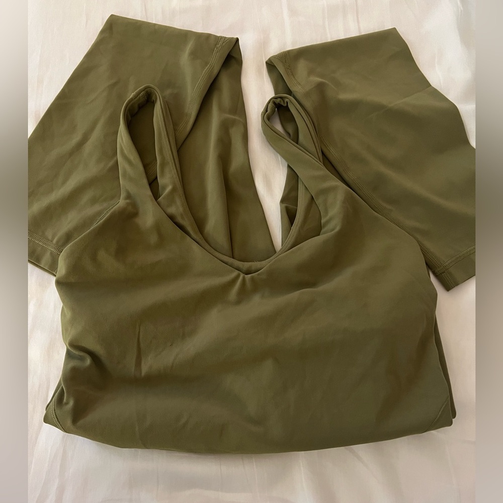 lululemon athletica Olive Green Seamless Jumpsuit - Picture 3 of 5